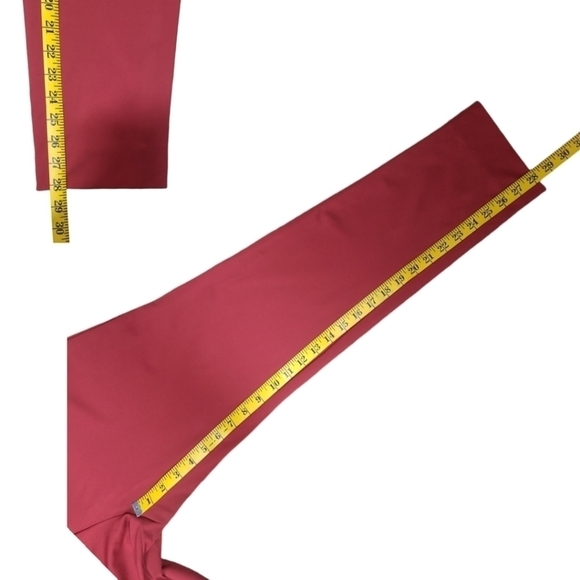 Lisette L Essentials Slim Ankle Pants, Kathryn PDR Style 17655 Red Size Large - Picture 10 of 15